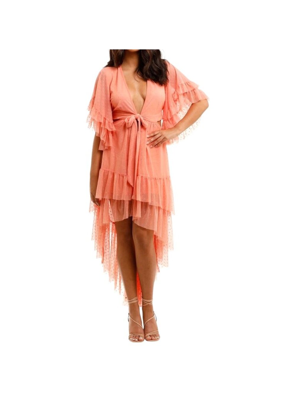 Spell & The Gypsy Grace Cutout Gown Peach XL NWT Coachella Festival RARE